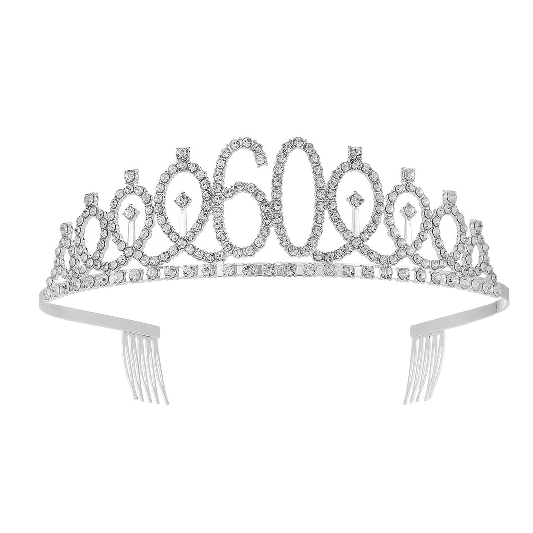 Women's Crystal-Embellished Tiara with Elegant Design Kalsten