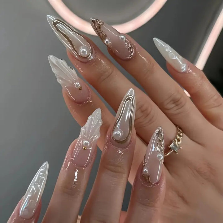 Premium Decorative Press-On Nail Extensions Kalsten
