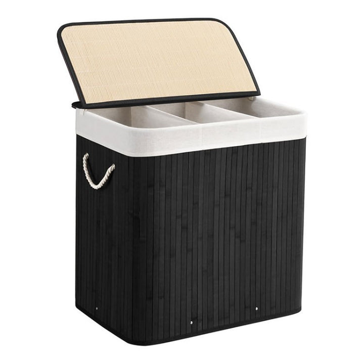 Bamboo Laundry Sorting Bin with Various Compartments Kalsten