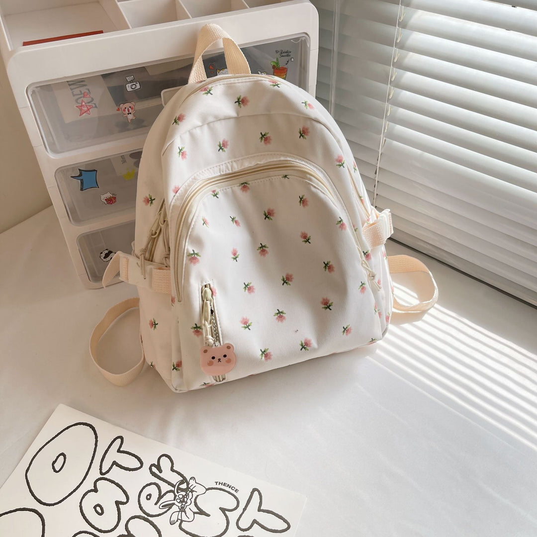 Cute Floral Embroidered Mini Backpack Kalsten