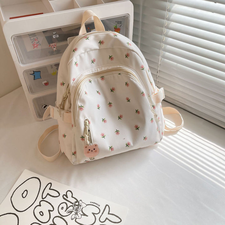 Cute Floral Embroidered Mini Backpack Kalsten