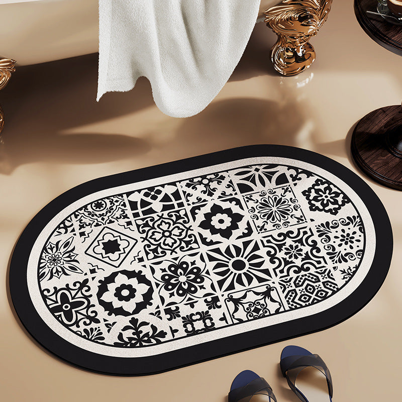 Floral Inspirational Bath Mat