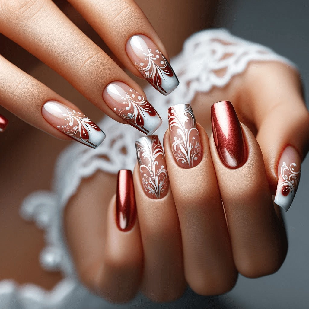 Artificial nails in elegant vintage design Kalsten