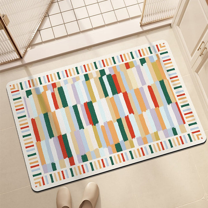 Stylish Geometric Pattern Bath Mat