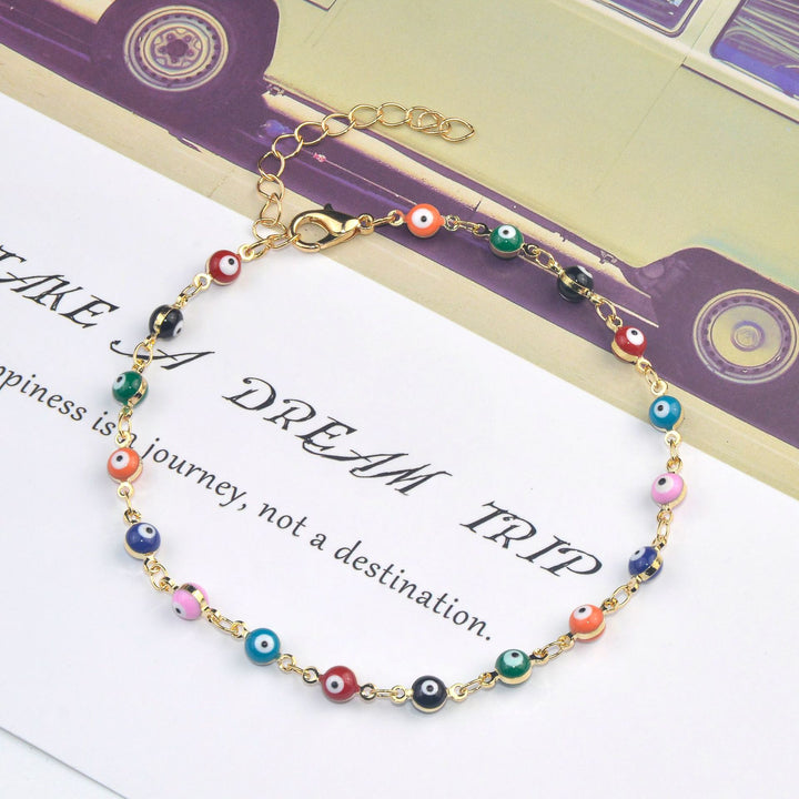 Colorful Beaded Ankle Bracelet Kalsten