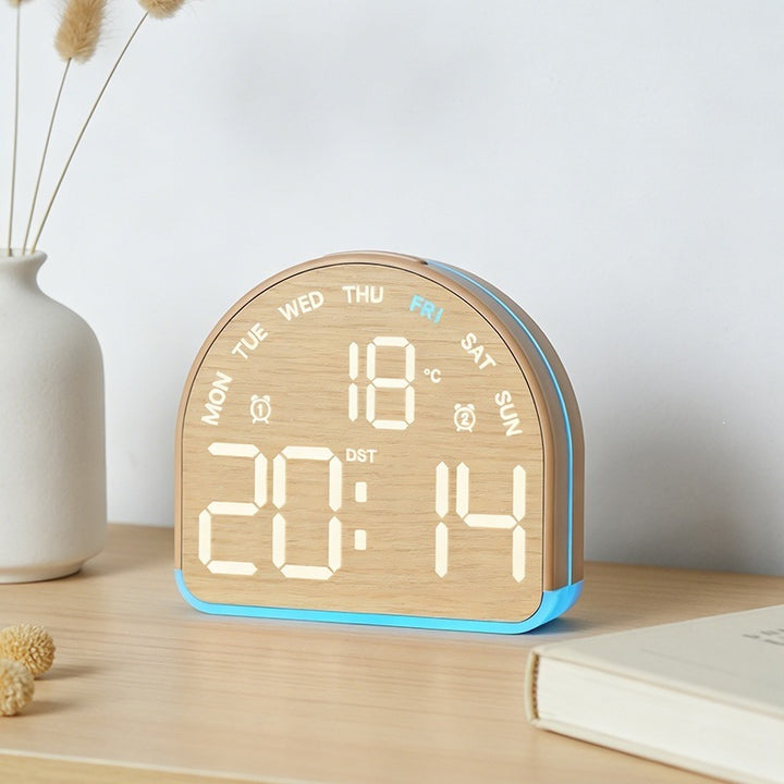 Digital alarm clock with temperature sensor and date display Kalsten