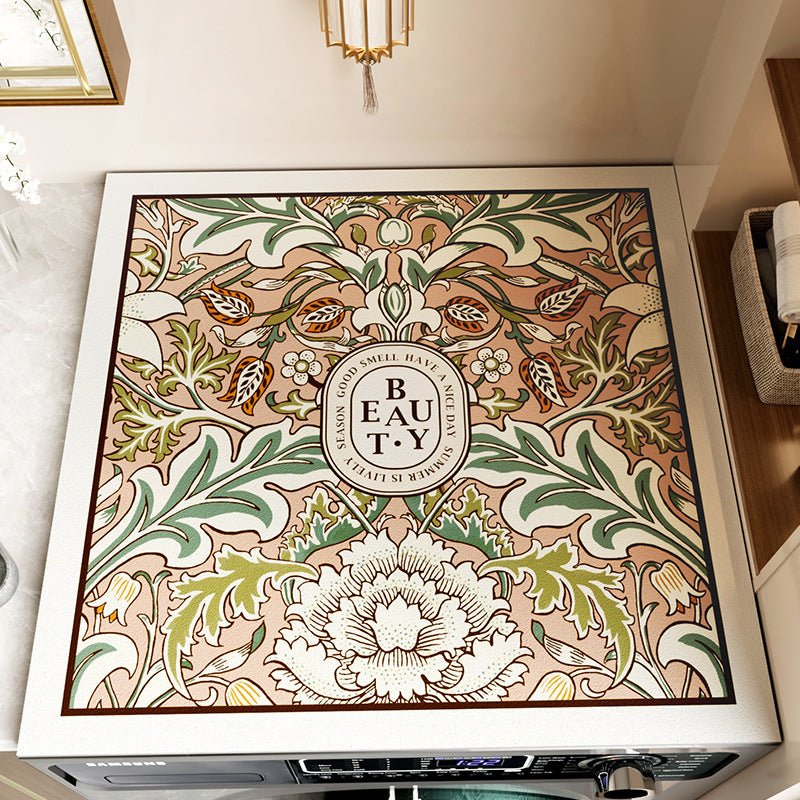 Decorative Floral Area Mat Kalsten 1786980001