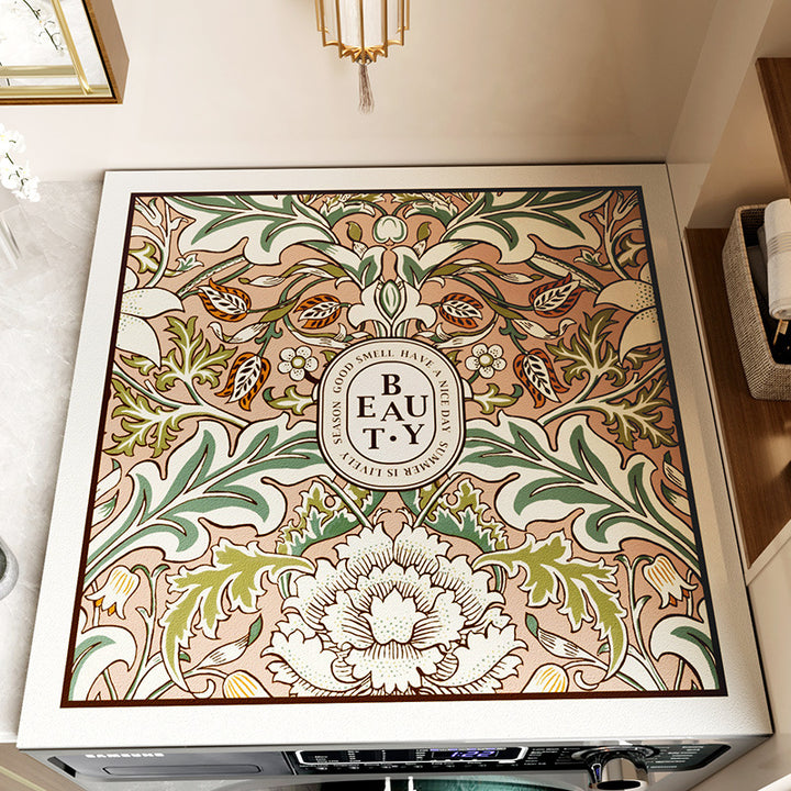 Decorative Floral Area Mat Kalsten 1786980001