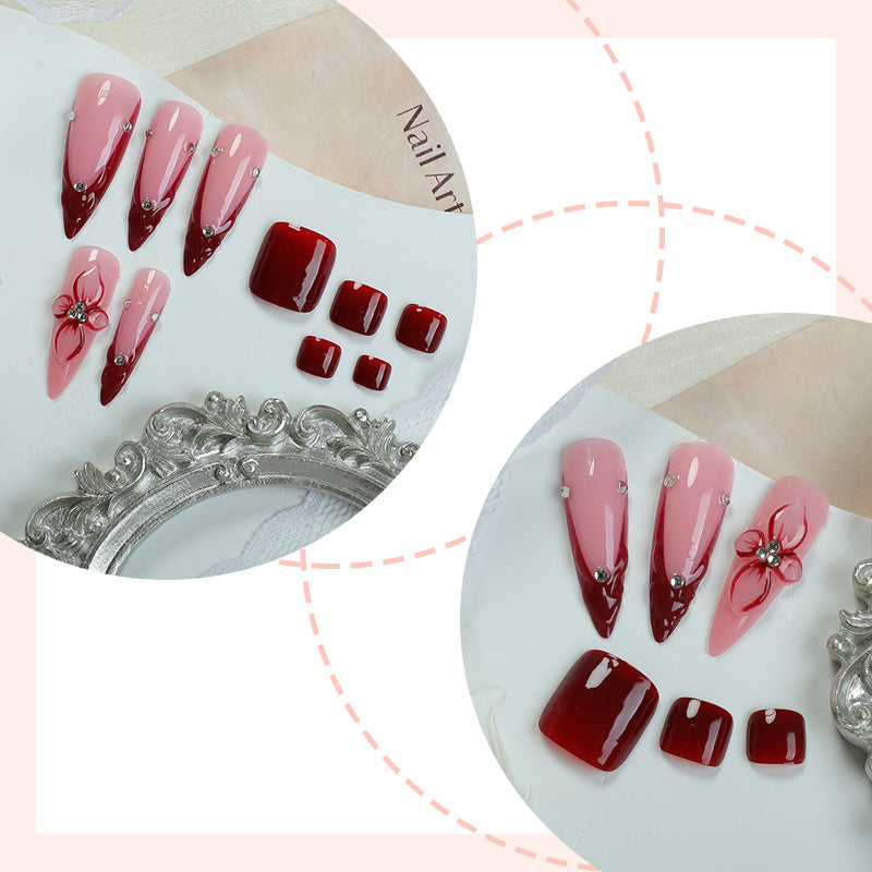 Elegant Decorative Press-On Nail Set kalsten 1788496206