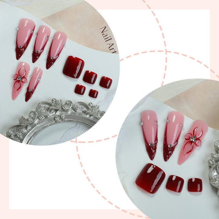 Elegant Decorative Press-On Nail Set kalsten 1788496206