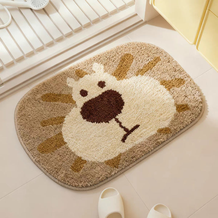 Cute Koala-Shaped Plush Bath Mat Kalsten