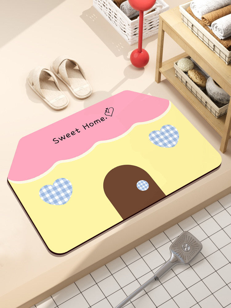 Fun Hamburger-Themed Bath Mat Kalsten