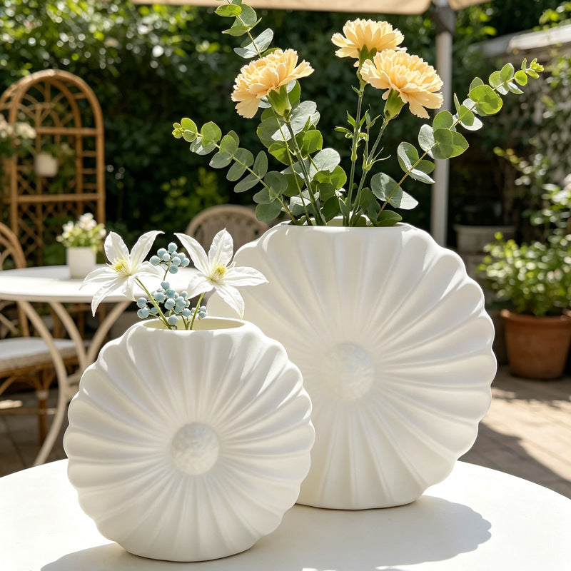 Artistic Fluted Decorative Planter Kalsten
