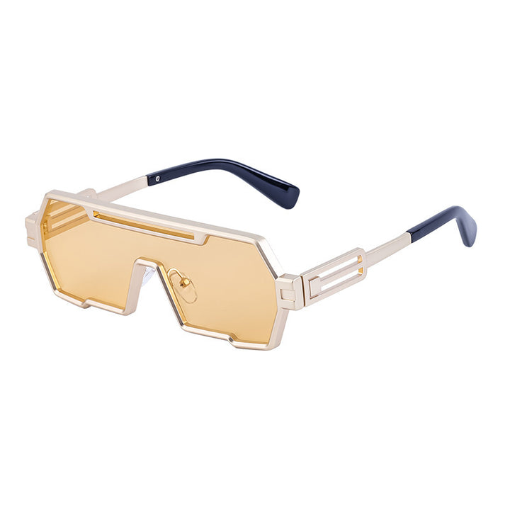 Women's fashionable sunglasses in a futuristic design with a wide frame Kalsten