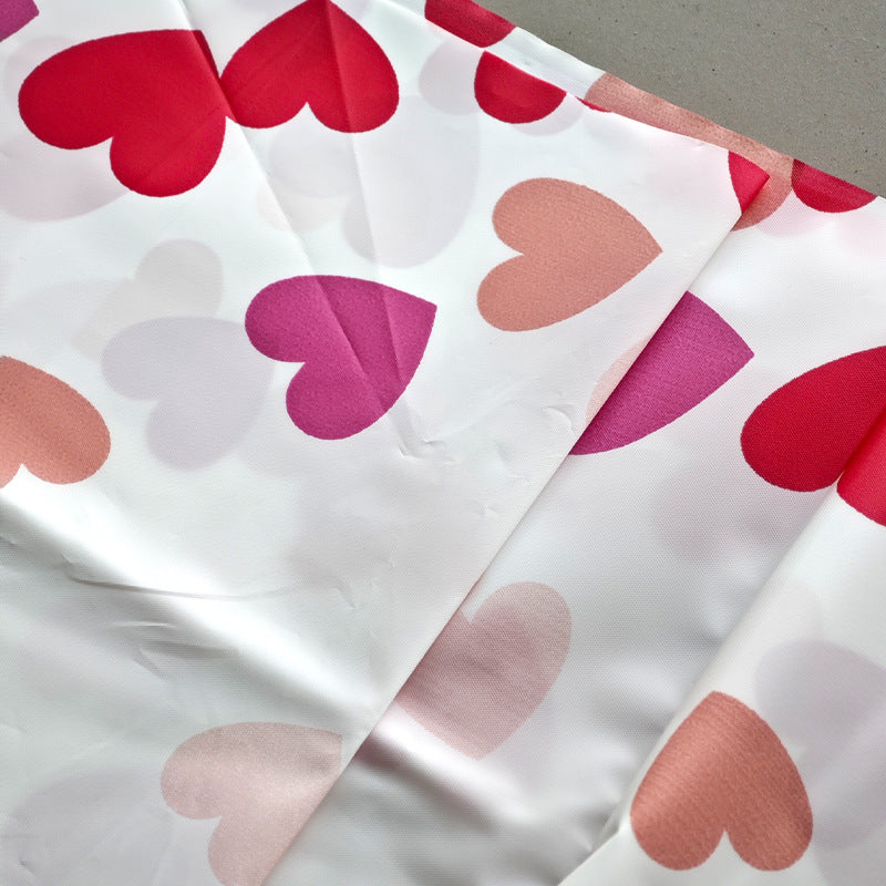 Heart Patterned Shower Curtain Kalsten