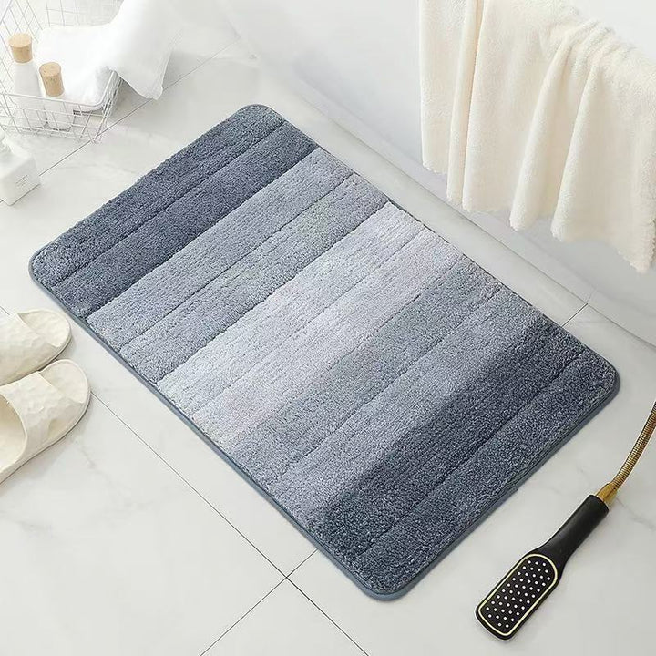 Plush Soft Striped Bath Mat