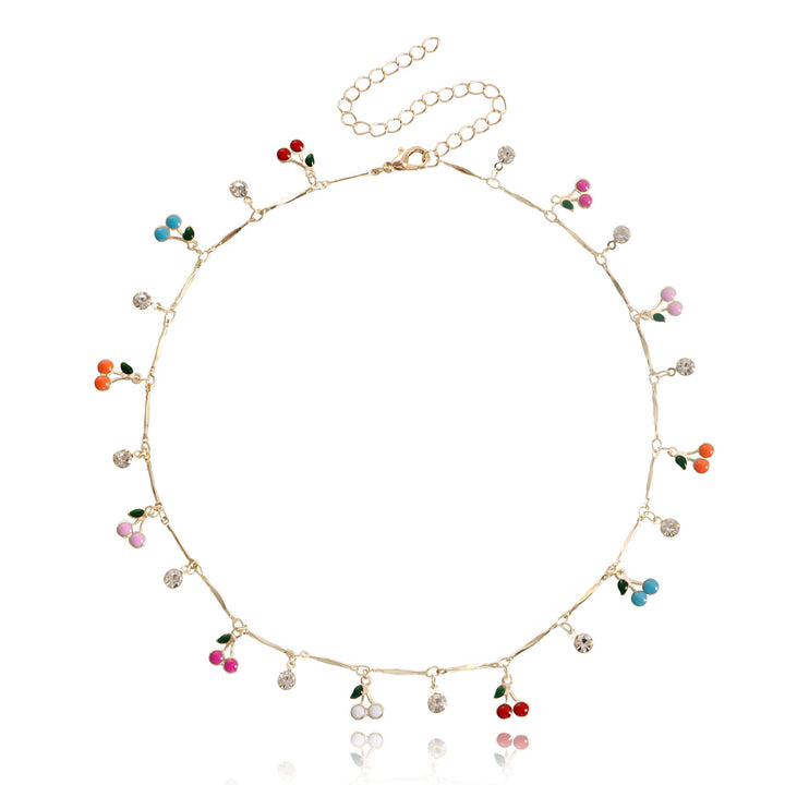 Floral Charm Pendant Necklace Kalsten