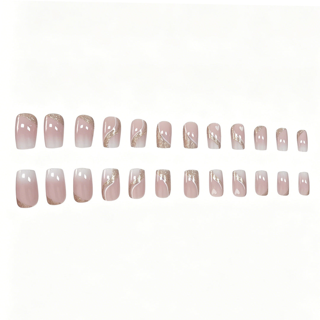 Elegant Glittery Nail Art Extensions Kalsten