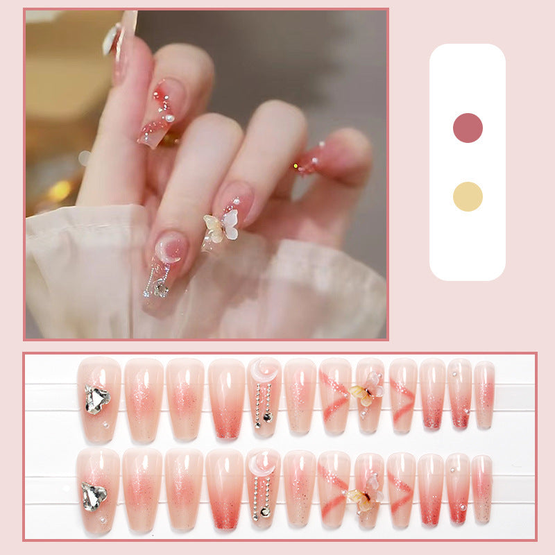 Artistic Nail Extensions with Flower Design Kalsten
