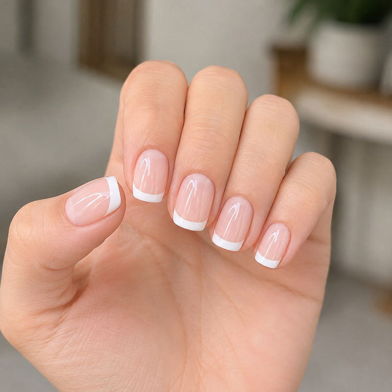 French Tip Acrylic Nail Art Enhancements Kalsten