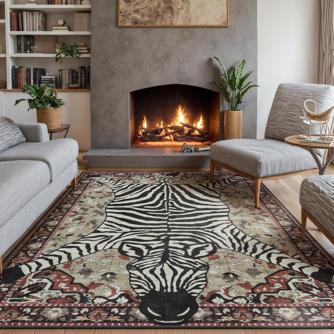 Tiger-Themed Area Rug