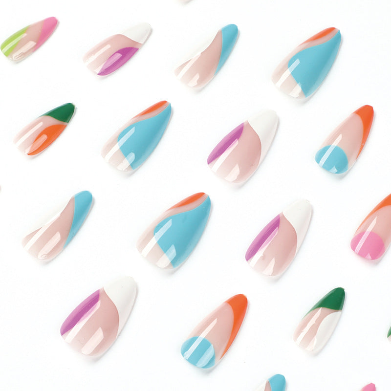 Artful nail art with colorful accents Kalsten