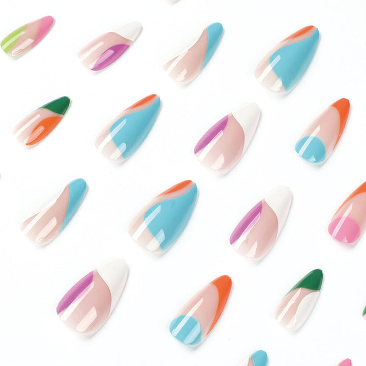 Artful nail art with colorful accents Kalsten