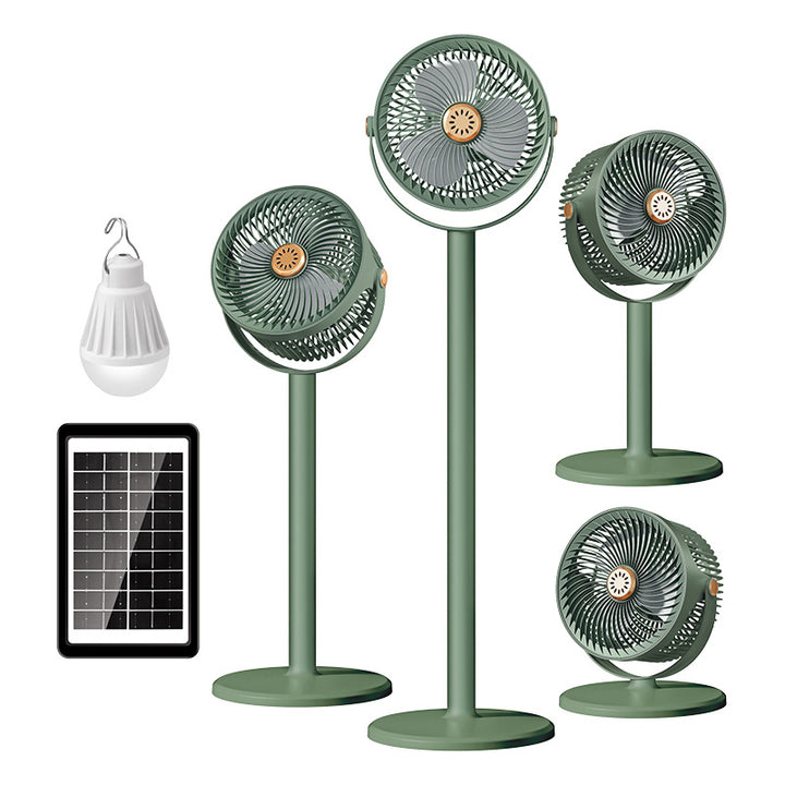 Unisex Solar-Powered Multi-Functional Floor Fan Kalsten