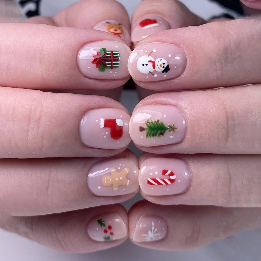 Festive Holiday-Themed Nail Art Extensions Kalsten 1789713259
