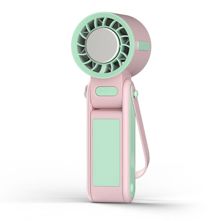 Women Portable USB Hand Fan with LED Display Kalsten