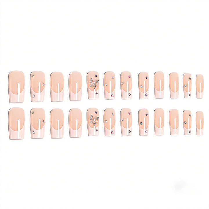 Acrylic nail set with glamorous 3D applications Kalsten