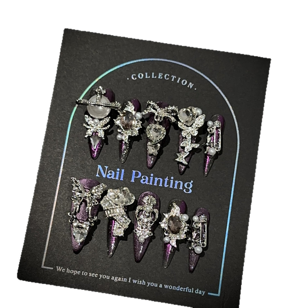 Decorative Stiletto Press-On Nail Collection