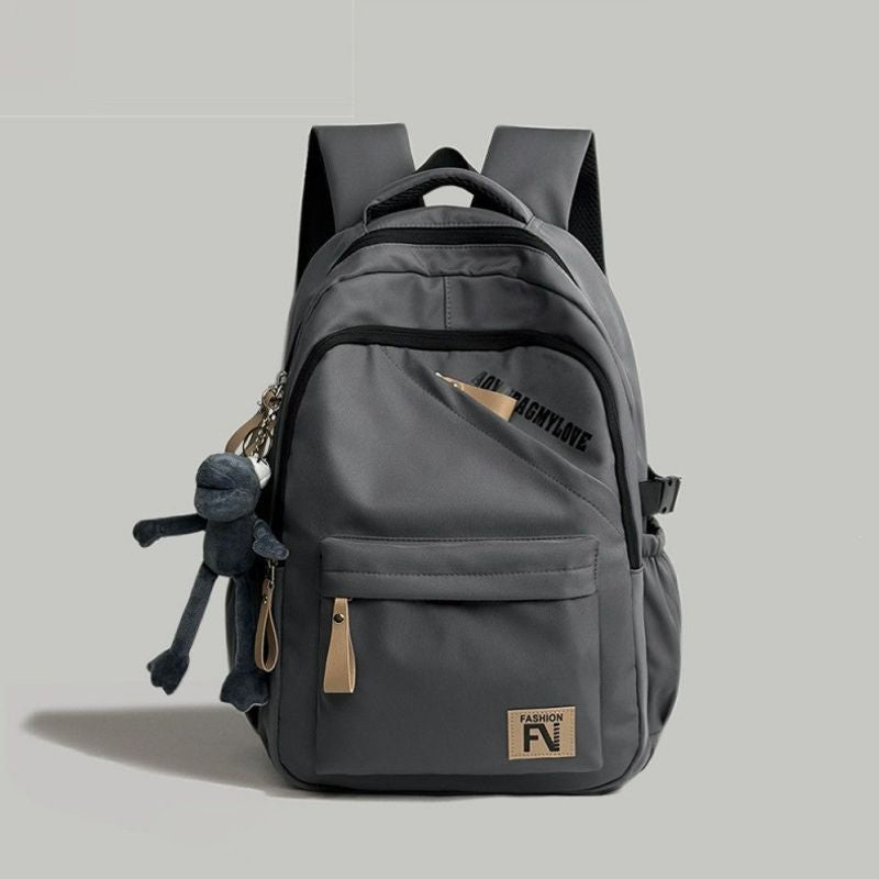 Versatile Urban Backpack with Cute Keychain Kalsten