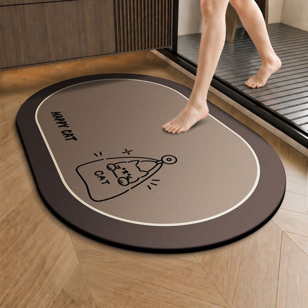 Cartoon-Themed Non-Slip Bath Rug