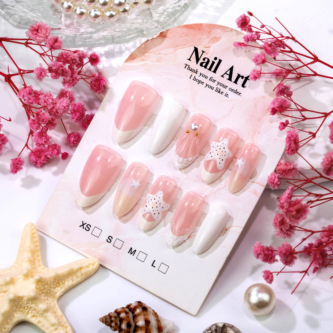 Premium Decorative Press-On Nail Art Set