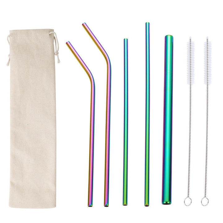 Stainless Steel Straw Set with Cleaning Brushes Kalsten