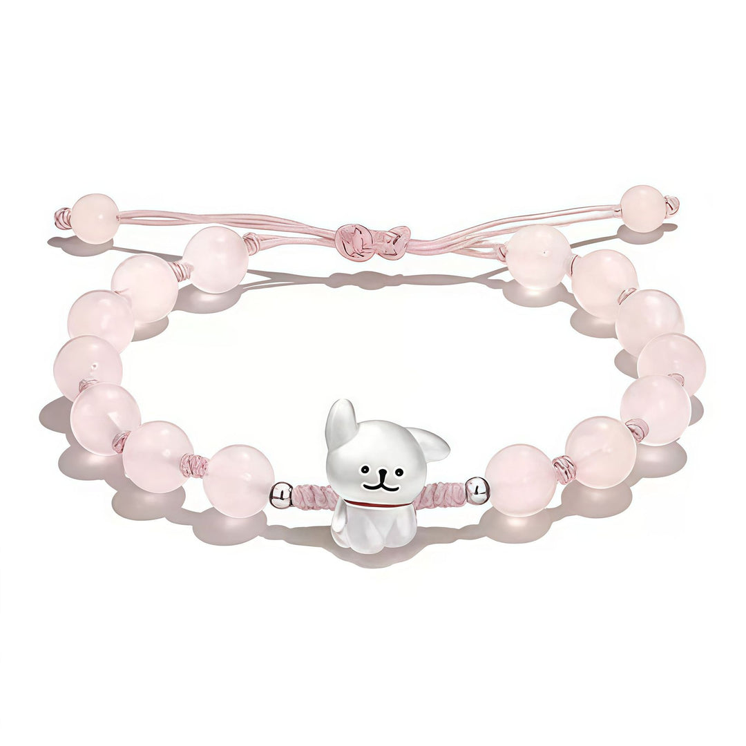 Playful Dog Charm Beaded Bracelet Kalsten