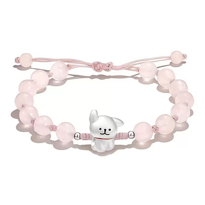 Playful Dog Charm Beaded Bracelet Kalsten