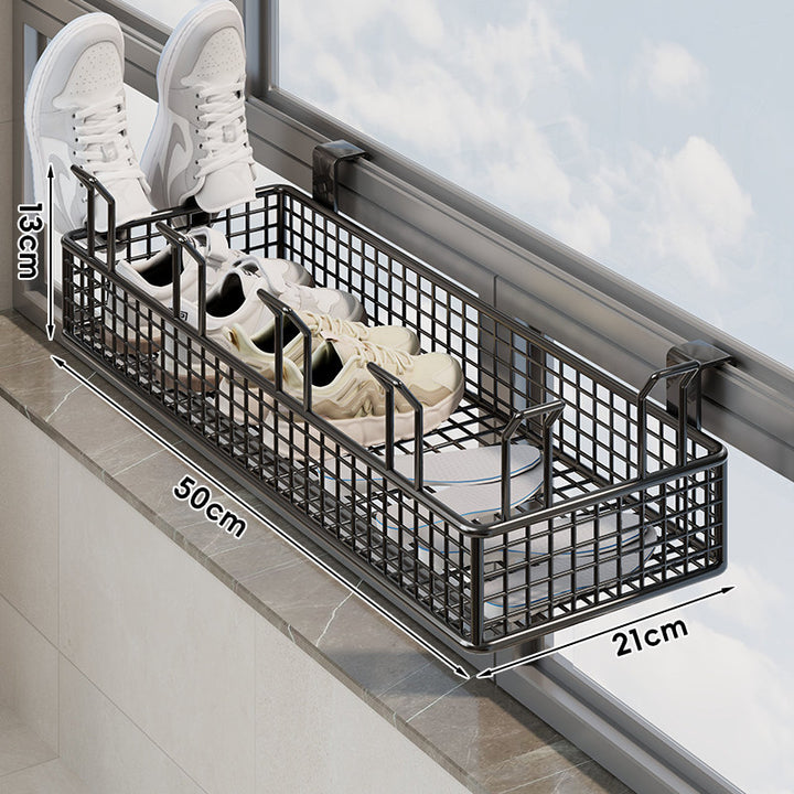 Over-Window Adjustable Mesh Shoe & Insole Drying Basket