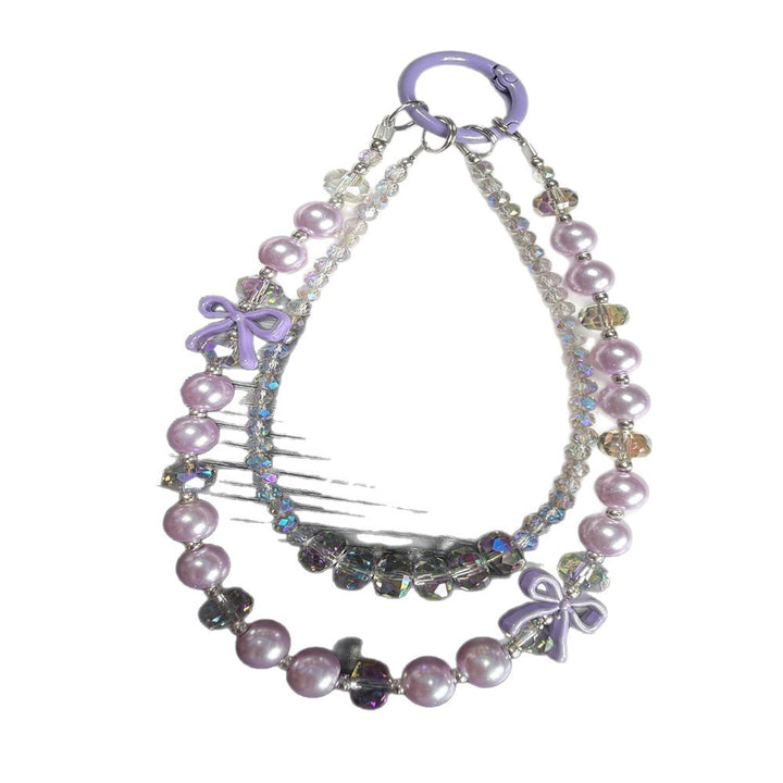 Elegant Pearl and Crystal Beaded Chain Kalsten