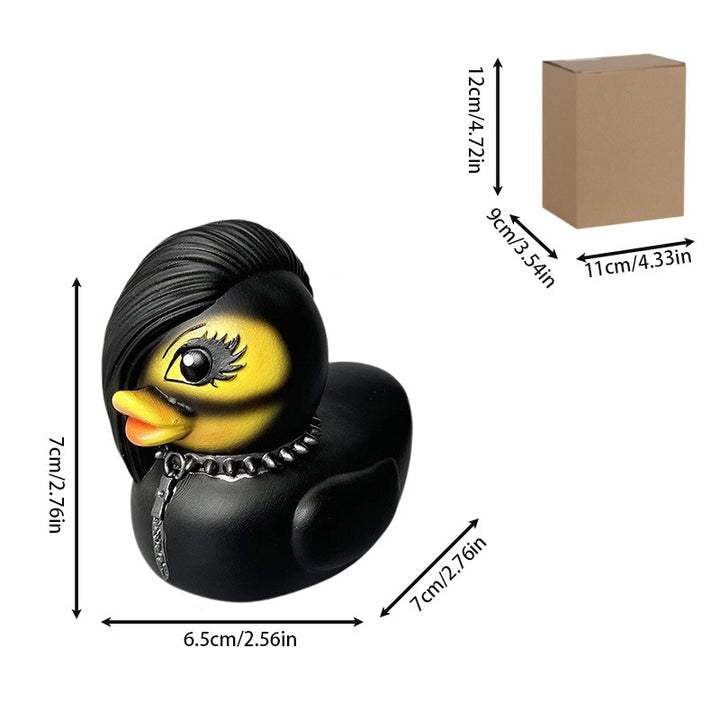Decorative rubber duck with stylish haircut Kalsten