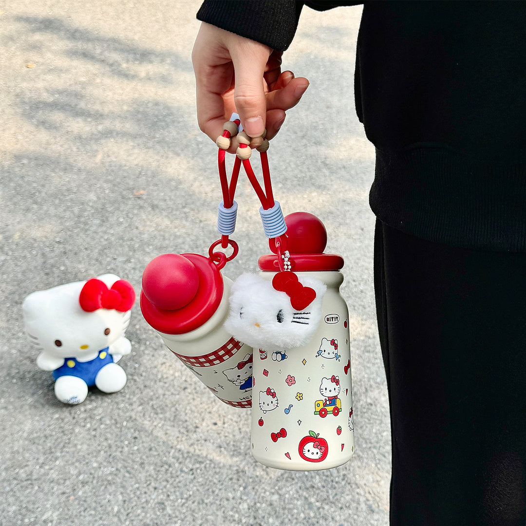 Women Creative Water Bottle with Cute Pendant Kalsten