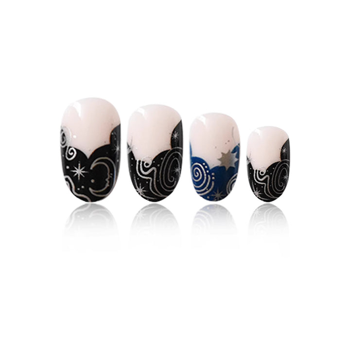 Artistic Floral Gel Press-On Nails Kalsten