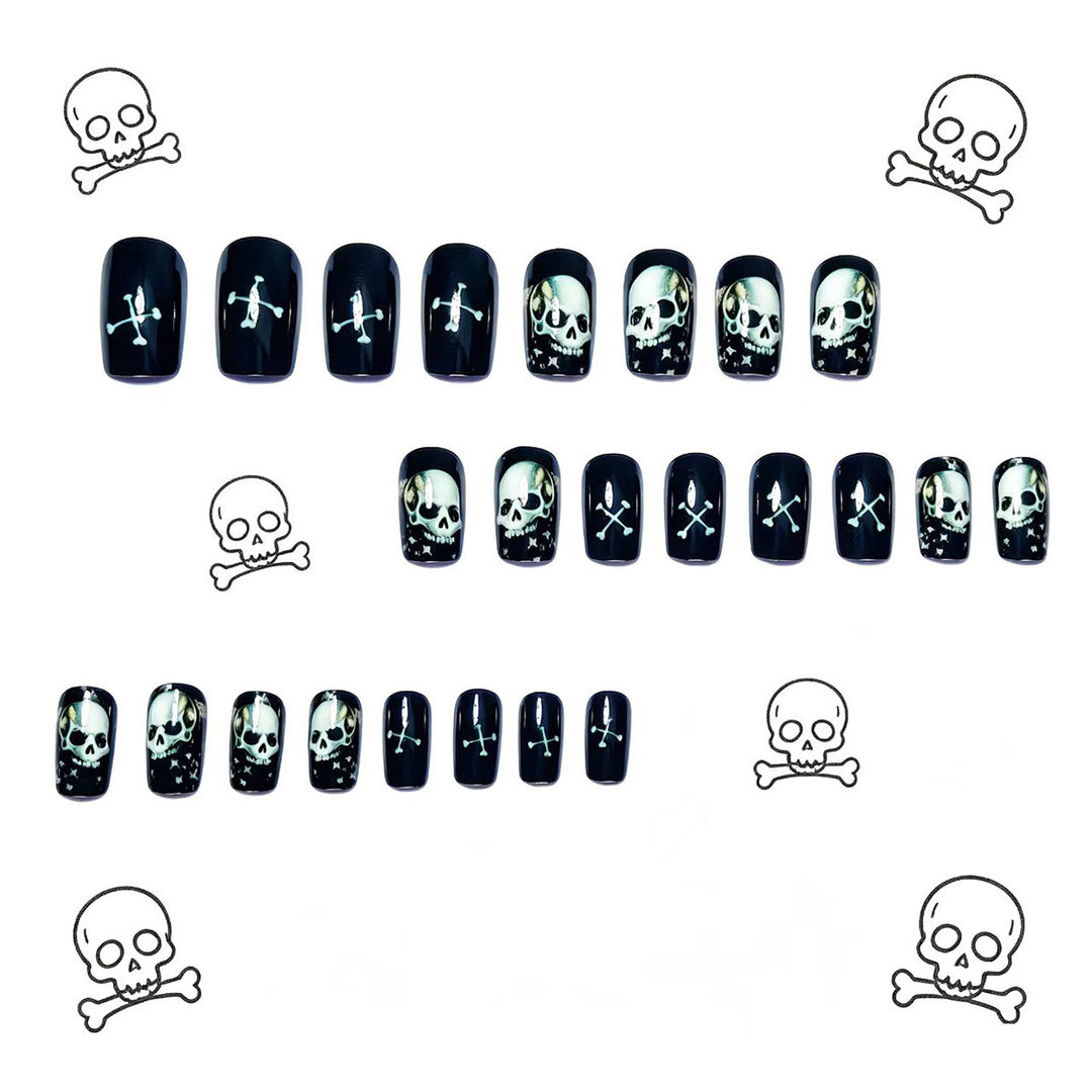 Creative Art Nails in Skull Design Kalsten