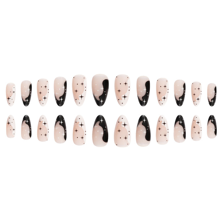 Artistic Galaxy-Themed Press-On Nail Art Kalsten