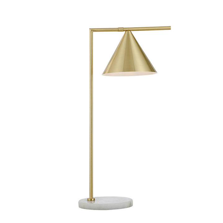 Modern Cone Table Lamp with Marble Base