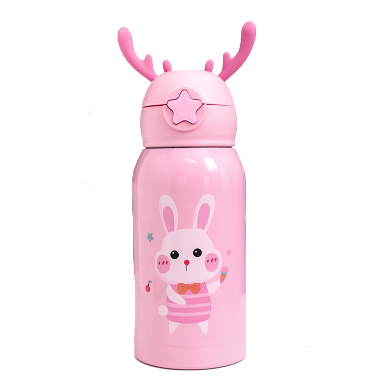 Women's Insulated Water Bottle with Funny Rabbit Design Kalsten