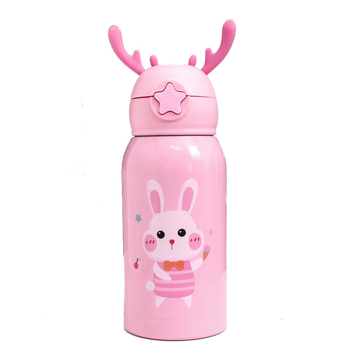 Women's Insulated Water Bottle with Funny Rabbit Design Kalsten