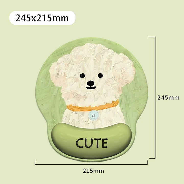 Cute Pet-Themed Mouse Pad
