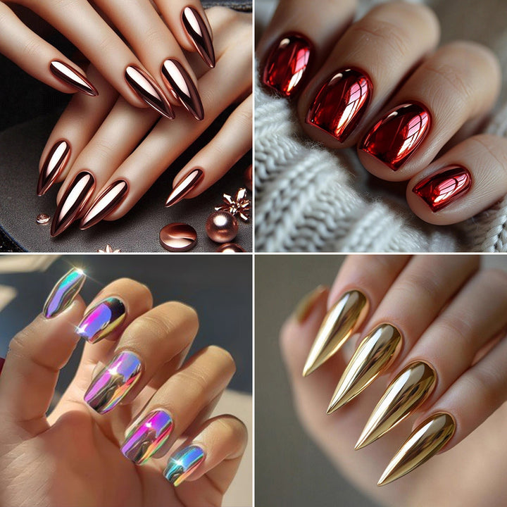 Artifical nails with Faceted Design Kalsten
